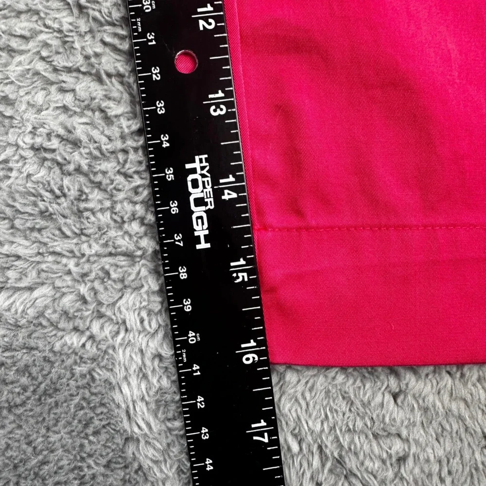 White Stag Capri Pants Women 10 Coral Pink Stretch‎ Belted WS513240